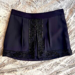 Club Monaco Cassia Embellished Beaded Skort - Navy - Size 00 - Like New!